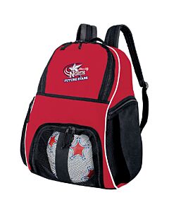 PLAYER BACKPACK - Embroidery - Future Stars-Scarlet/Black/White