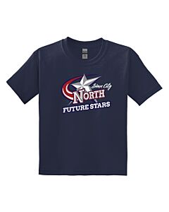 Gildan® - Youth DryBlend® 50 Cotton/50 Poly T-Shirt - Front Imprint - Future Stars-Navy