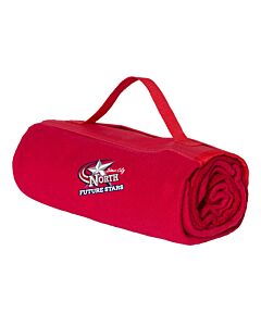 Alpine Fleece - Roll Up Blanket - Embroidery - Future Stars-Red