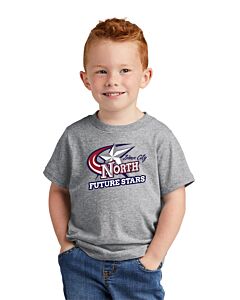 Port &amp; Company® Toddler Core Cotton Tee - Front Imprint - Future Stars-Athletic Heather