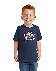 Port &amp; Company® Toddler Core Cotton Tee - Front Imprint - Future Stars-Navy