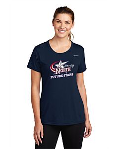 Nike Ladies Team rLegend Tee - Front Imprint - Future Stars-College Navy