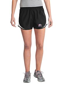 Sport-Tek® Ladies Cadence Short - Embroidery - Future Stars-Black/White/Black