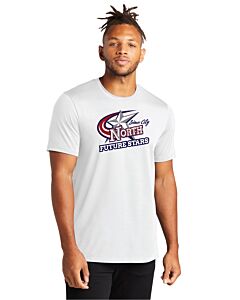 Mercer+Mettle™ Stretch Jersey Crew - Front Imprint - Future Stars-White
