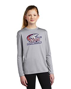 Port & Company ® Youth Long Sleeve Performance Tee - Front Imprint - Future Stars