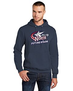 Port &amp; Company® Core Fleece Pullover Hooded Sweatshirt - Front Imprint - Future Stars-Navy