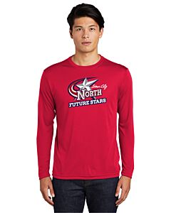 Sport-Tek® Long Sleeve PosiCharge® Competitor™ Tee - Front Imprint - Future Stars-True Red