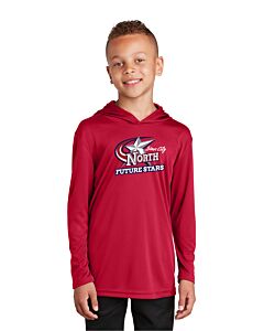 Sport-Tek ® Youth PosiCharge ® Competitor ™ Hooded Pullover - Front Imprint - Future Stars-True Red