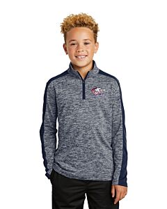 Sport-Tek ® Youth PosiCharge ® Electric Heather Colorblock 1/4-Zip Pullover - Embroidery - Future Stars 